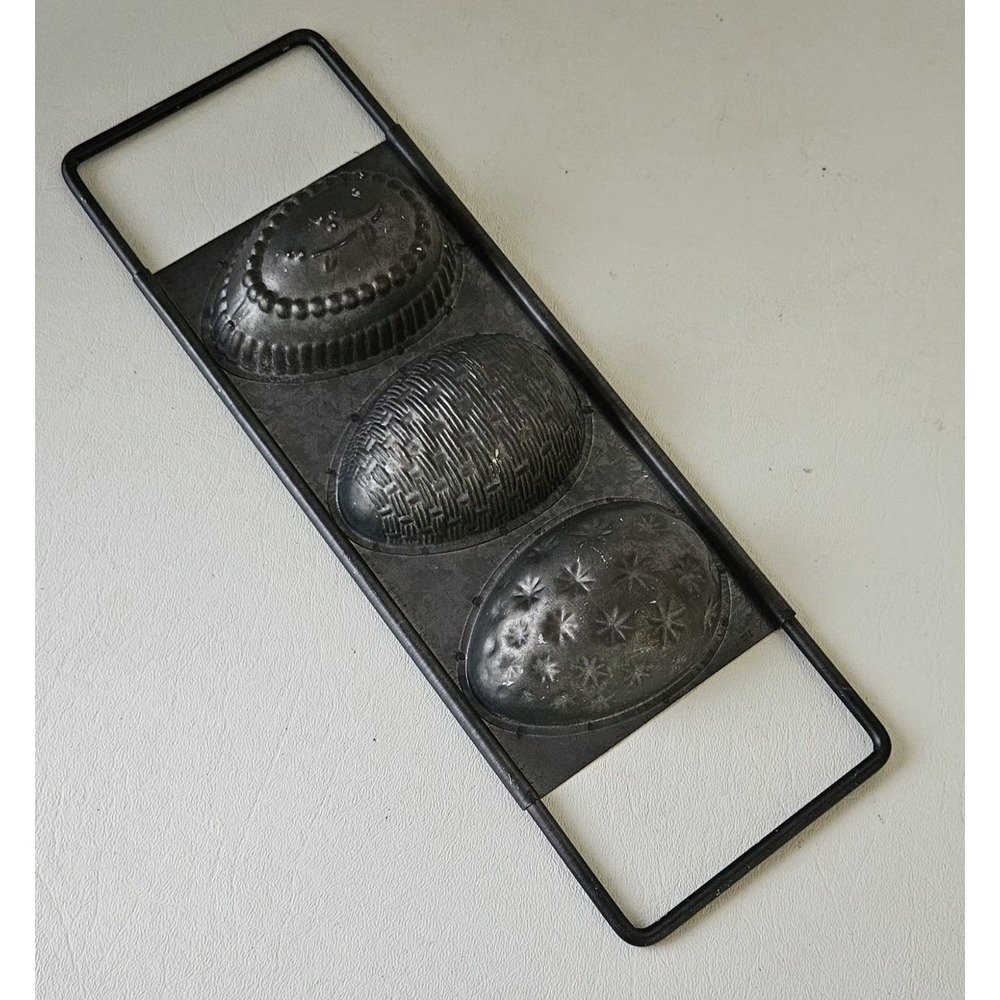 Vintage Chocolate Mold Easter Egg 3 Different Designs